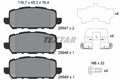set placute frana,frana disc 2594701 TEXTAR