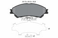 set placute frana,frana disc 2597901 TEXTAR