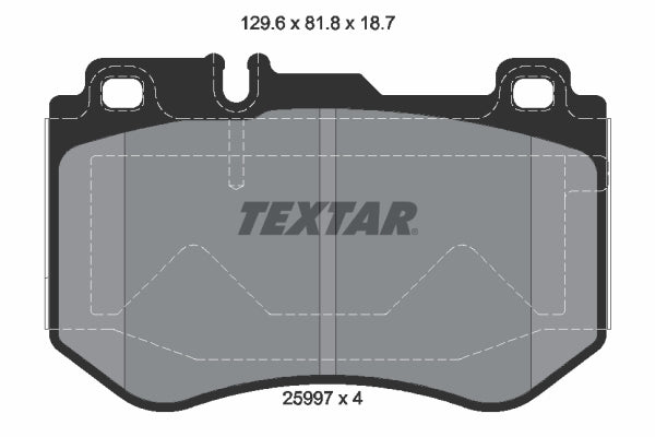 set placute frana,frana disc 2599701 TEXTAR