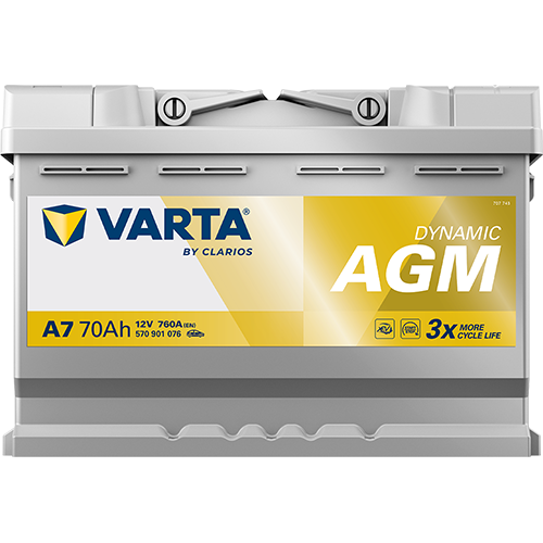 Acumulator Varta SILVER dynamic AGM 70Ah 760 A - 12218667