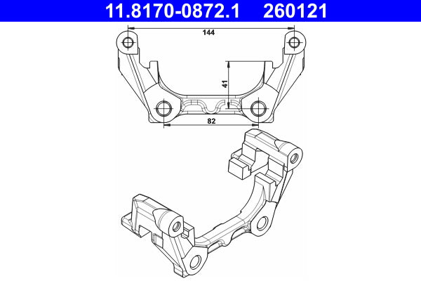 Suport etrier frana ATE 11.8170-0872.1