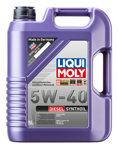 LIQUI MOLY DIESEL SYNTHOIL 5W-40- 5L