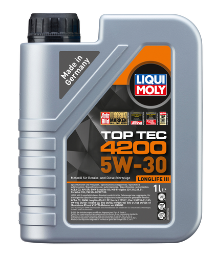 LIQUI MOLY TOP TEC 4200 5W-30- VW 504 00/507 00 (3706)- 1L