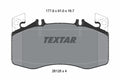 set placute frana,frana disc 2612801 TEXTAR