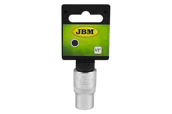 TUBULARA CROMATA BIHEXAGONALA SCURTA - XZN 1/2` 22 MM JBM