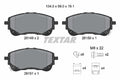 Set placute frana TEXTAR 2614901