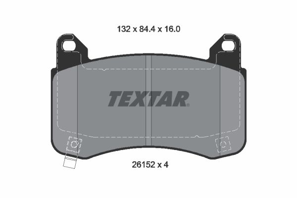 set placute frana,frana disc 2615201 TEXTAR