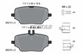 set placute frana,frana disc 2621501 TEXTAR