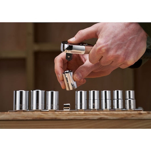 Set de clicheți și chei tubulare STANLEY® 1/2 in., 72 de dinți, 10 buc. - STMT826710