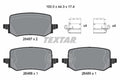 set placute frana,frana disc 2648701 TEXTAR