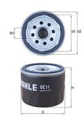 Filtru ulei OC 11 MAHLE