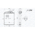 Schimbator caldura, incalzire habitaclu 350218426000 MAGNETI MARELLI