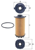 Filtru ulei OX 1218D MAHLE