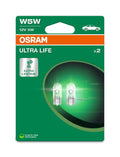 SET 2 BECURI 12V W5W ULTRA LIFE BLISTER OSRAM