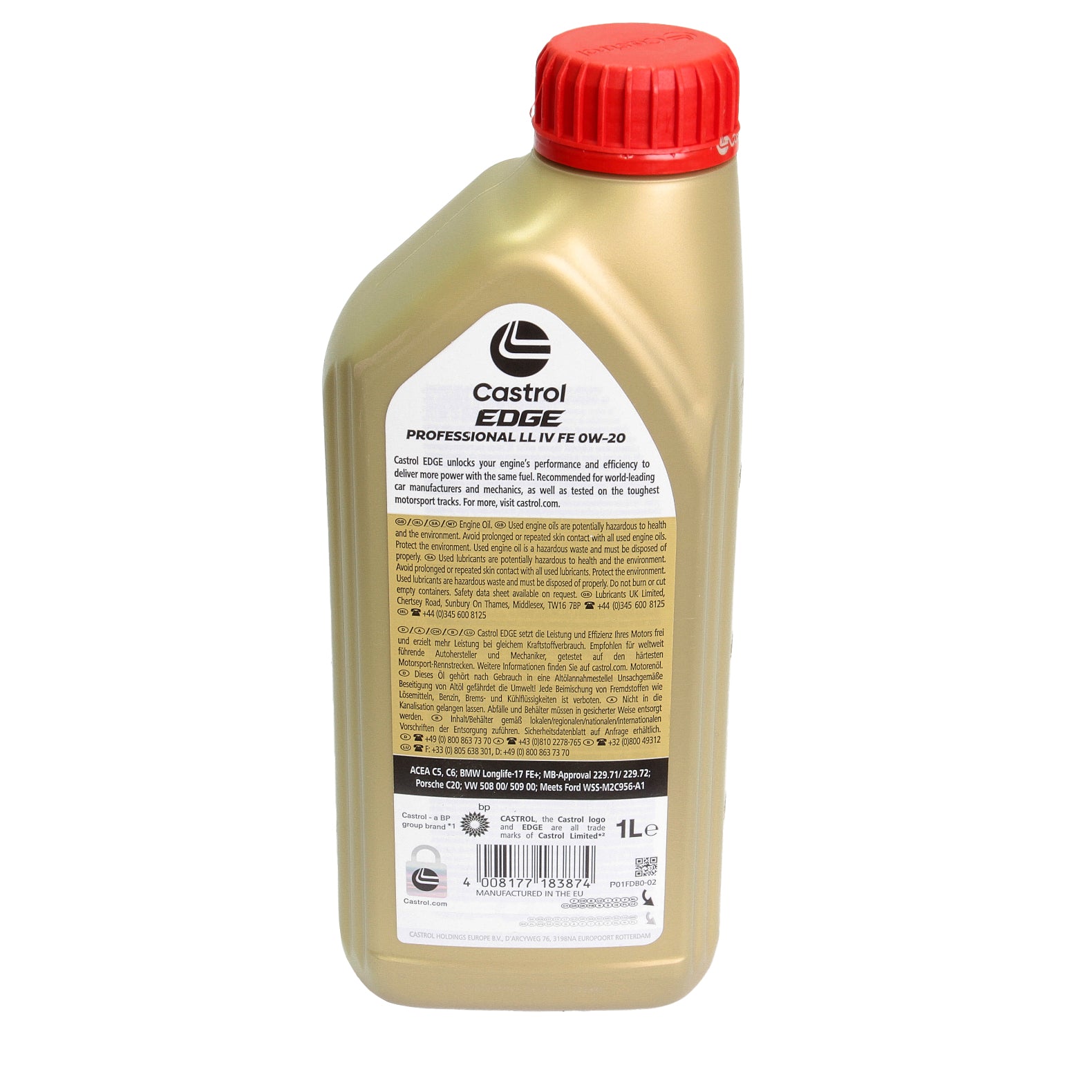 Ulei motor Castrol Edge Professional LL IV FE 0W20 1L - 15D18F