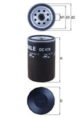 Filtru ulei OC 479 MAHLE