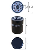 Filtru ulei OC 521 MAHLE
