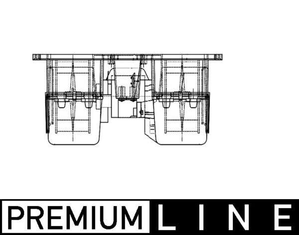 Ventilator, habitaclu AB 31 000P MAHLE