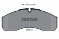 set placute frana,frana disc 2916002 TEXTAR