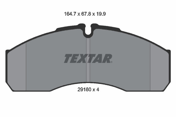 set placute frana,frana disc 2916002 TEXTAR