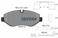 set placute frana,frana disc 2919202 TEXTAR