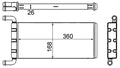 Schimbator caldura, incalzire habitaclu AH 241 000S MAHLE