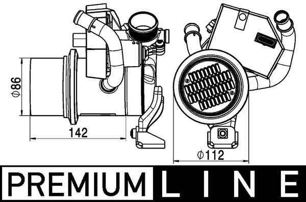 Radiator, recirculare gaze de esapament CE 5 000P MAHLE