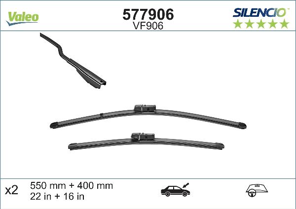 SET Lamele Stergator Parbriz 550/400 Mm 577906