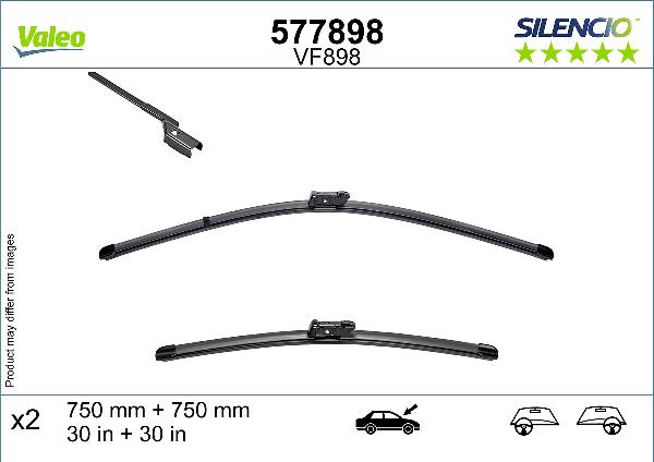 SET Lamele Stergator Parbriz 750/750 Mm 577898