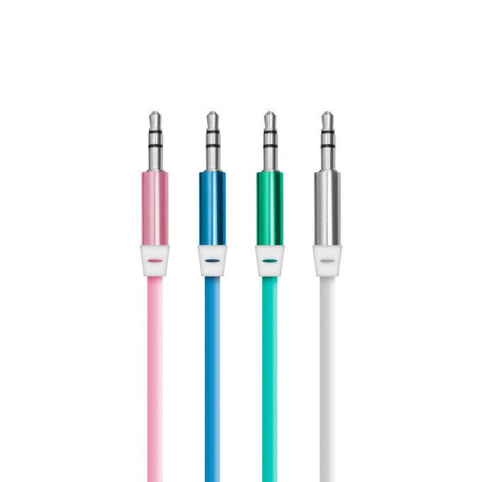 Delight - Cablu AUX - fişă jack 3,5 mm, înveliş silicon - 1 m Carguard - 55437