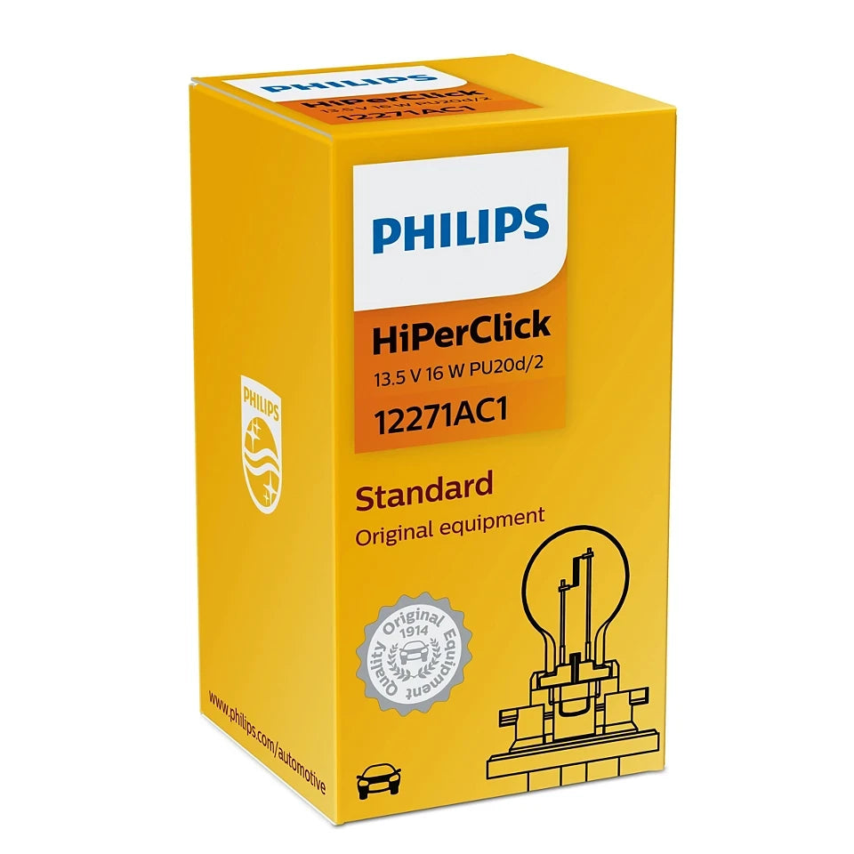 Bec Halogen Philips HiPerVision Vision PCY16W 12V 16W PU20d/2 - 11492239
