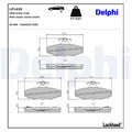 Set placute frana,frana disc LP1420 DELPHI
