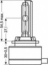 Bec Osram Xenon D1R 85V 35W PK32d-3 - 11620446