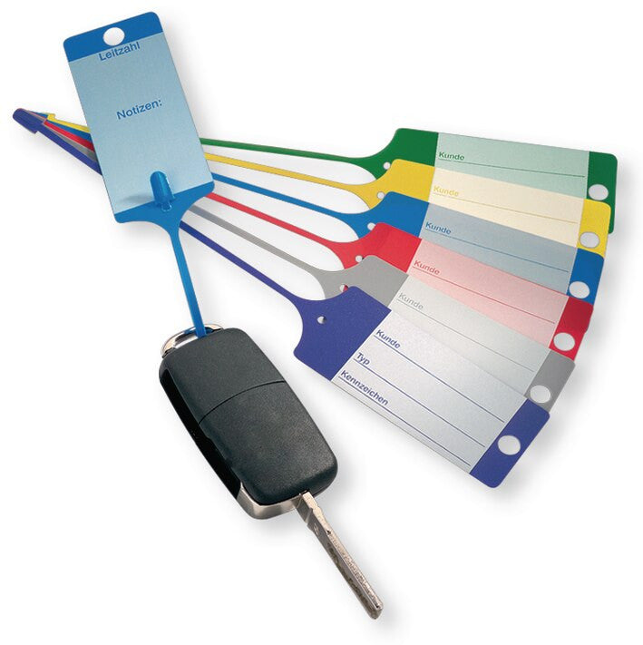 Breloc cu eticheta pentru Chei, culoare Rosu * Set 100 buc * - 032281
