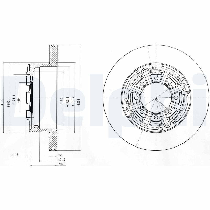 Disc frana BG4171 DELPHI