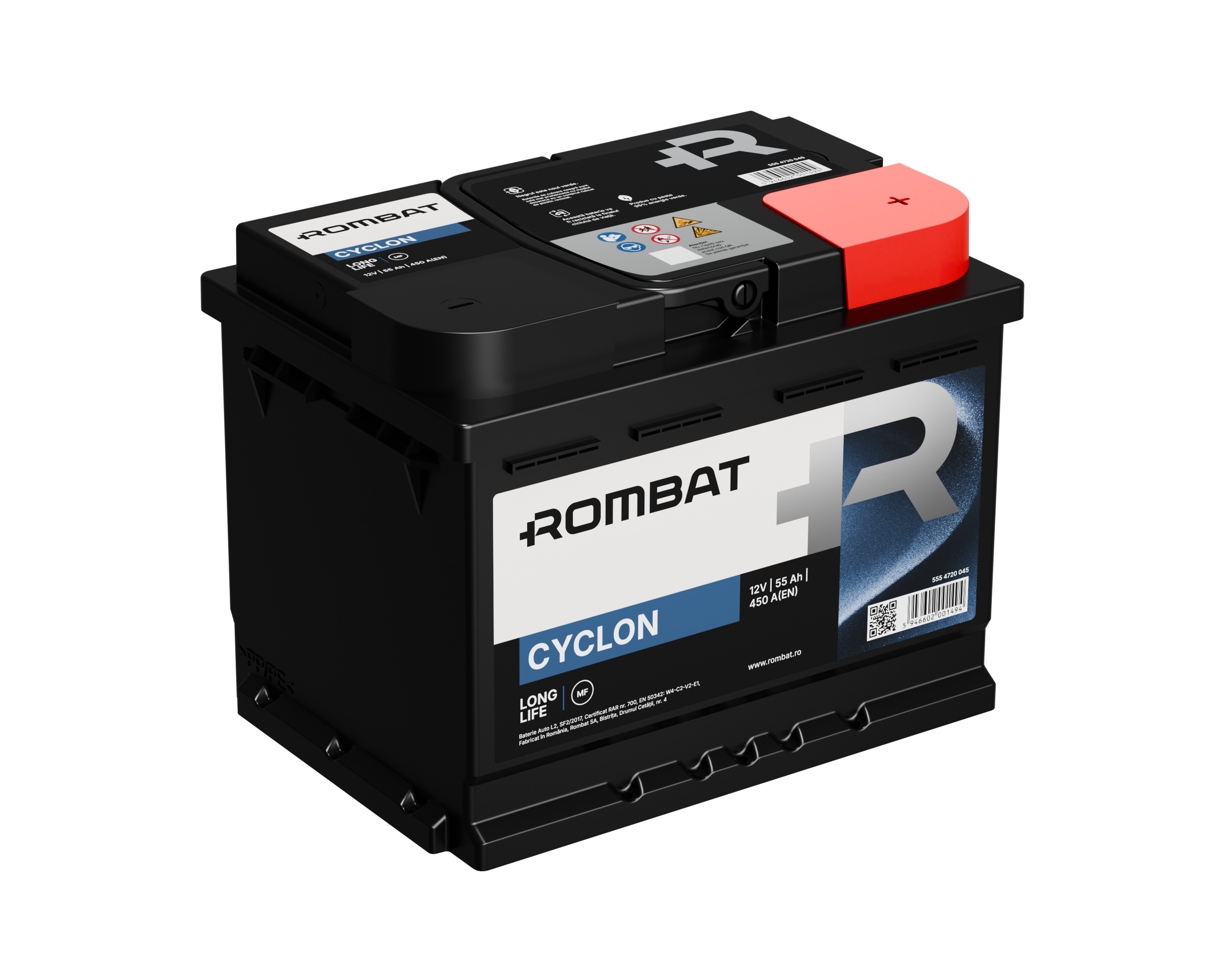 Acumulator Rombat Cyclon 55 Ah - 12135499