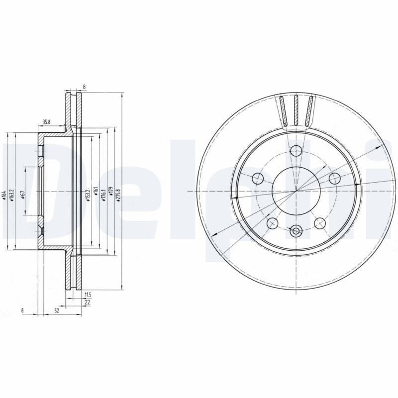 Disc frana BG3296 DELPHI