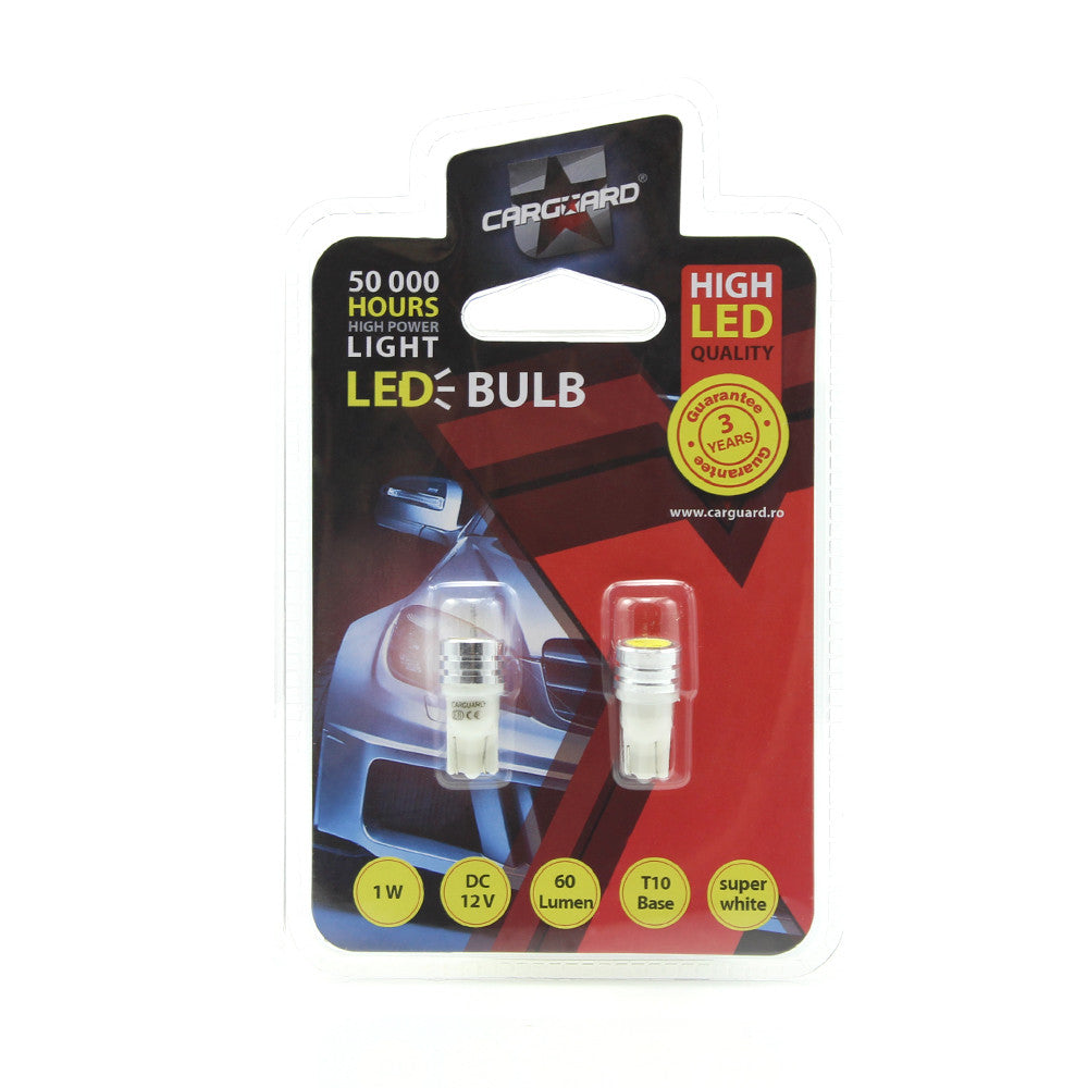 Bec MTR T10 12V 1W Set 2 buc Carguard - CLD008