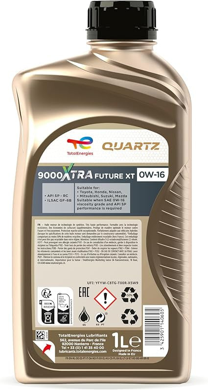 Ulei motor Total Quartz 9000 X.F.XT 0W16 12B 1L - 13319866
