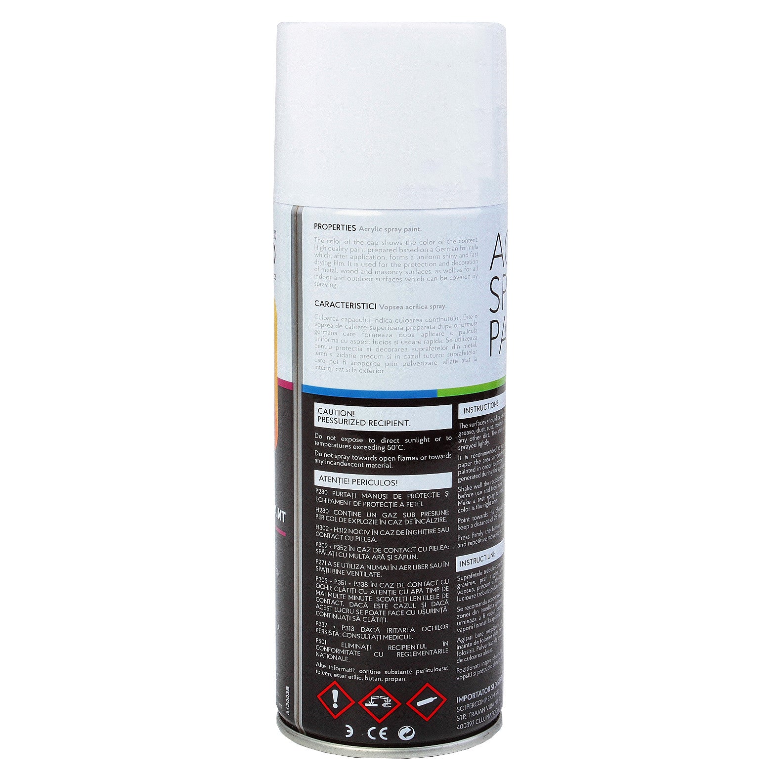 Vopsea spray 450 ml Alb Boreal - 11766880