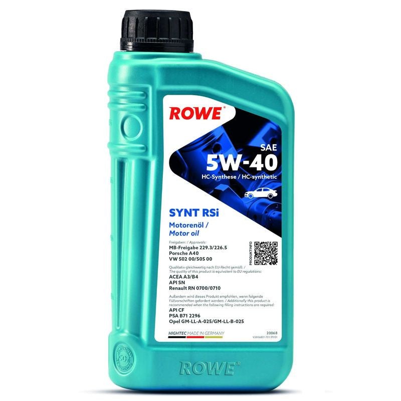 ULEI MOTOR TURISME ROWE HIGHTEC SYNT RSi SAE 5W40 1L - 13521376