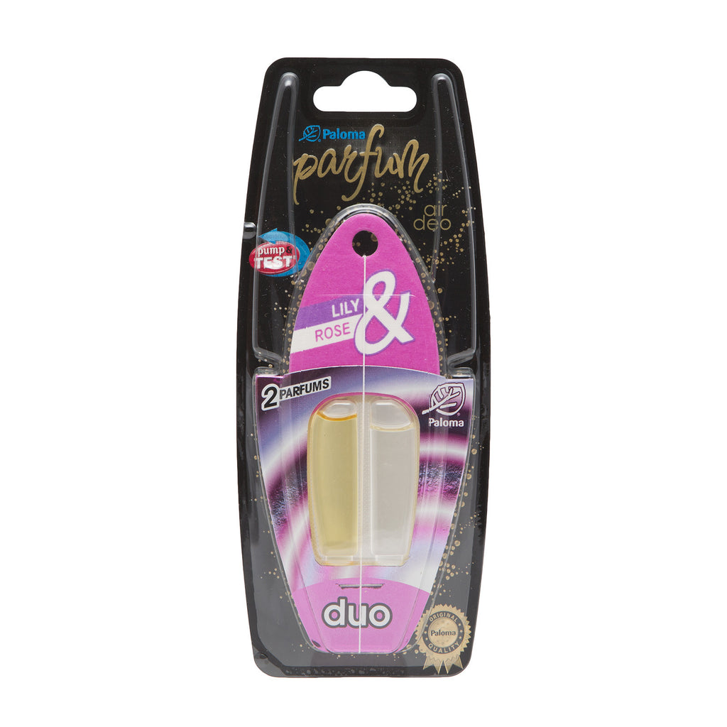 Odorizant auto Paloma Parfum Duo Lily & Rose - 2x3 ml - P07804
