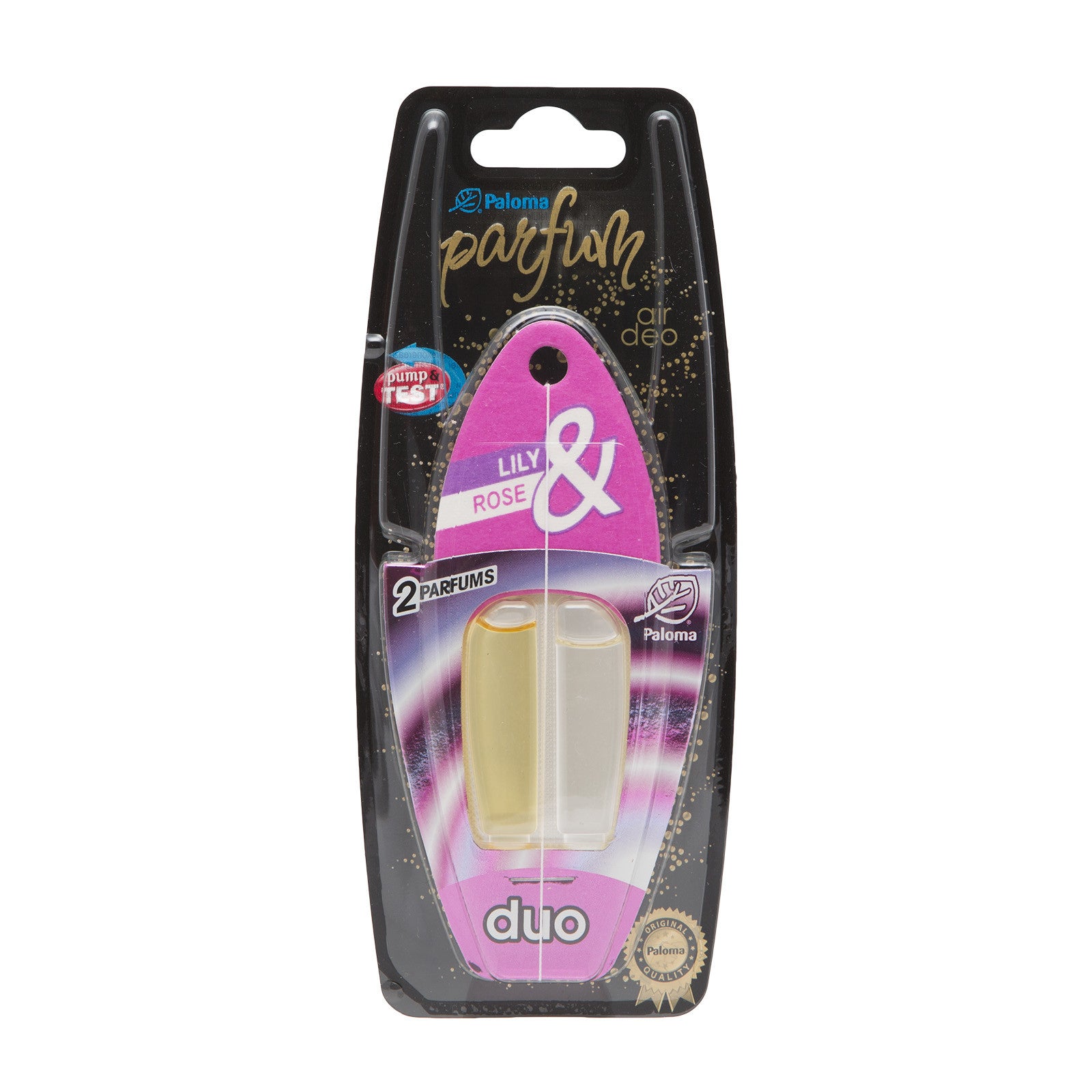 Odorizant auto Paloma Parfum Duo Lily & Rose - 2x3 ml - P07804