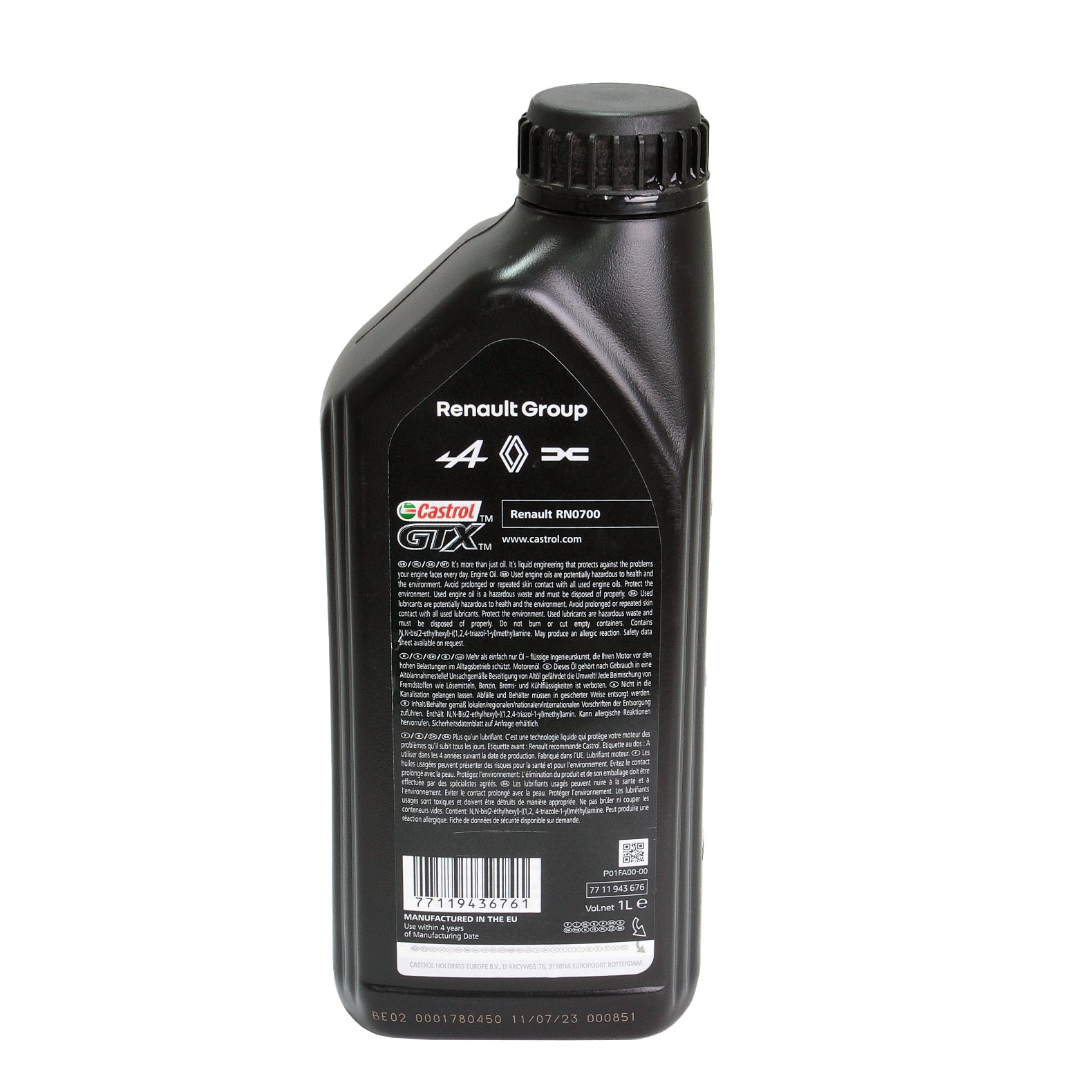 Ulei motor Renault-Castrol Rn-Spec 10W40 RN700  1L - 7711943676