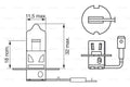 Bec Bosch Xenon Blue H3 12V 55W PK22s - 1987302035