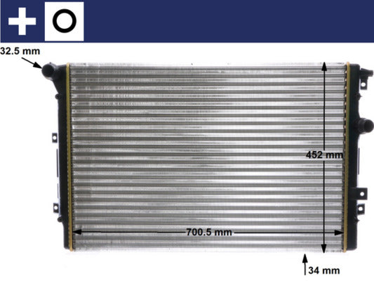 Radiator apa MAHLE CR 2032 000S