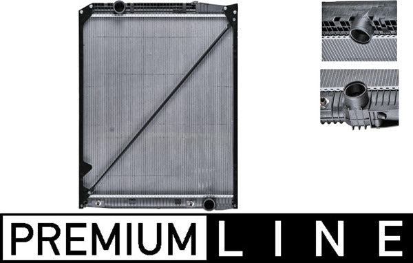 Radiator, racire motor CR 670 000P MAHLE