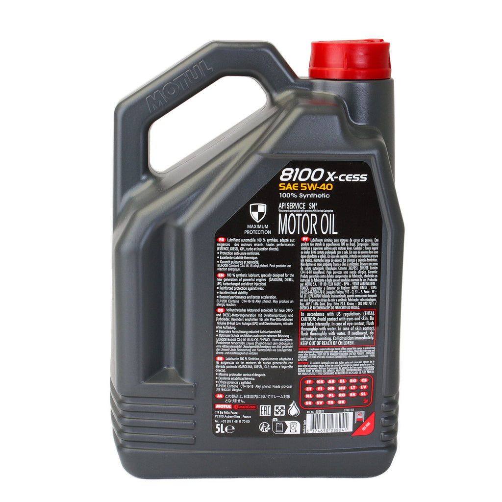 Ulei motor Motul 8100 X-Cess 5W40 5L - 102870