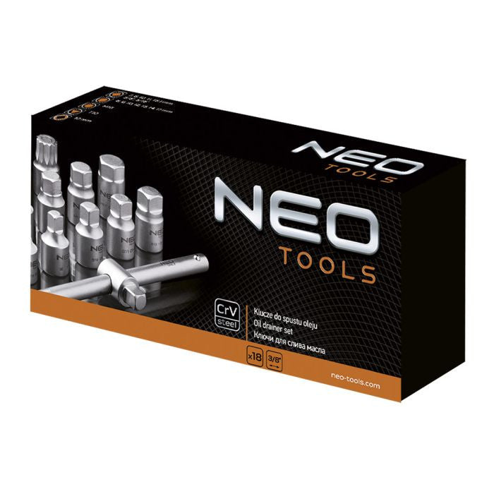 Set chei desfacere buson scurgere ulei diverse marci auto 18 buc, 3/8 " - 13043219