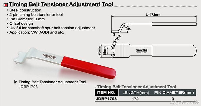 Intinzator curea distributie VW.AUDI Toptul - JDBP1703